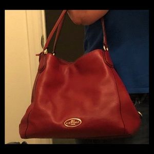 Coach Pebbled Leather Handbag